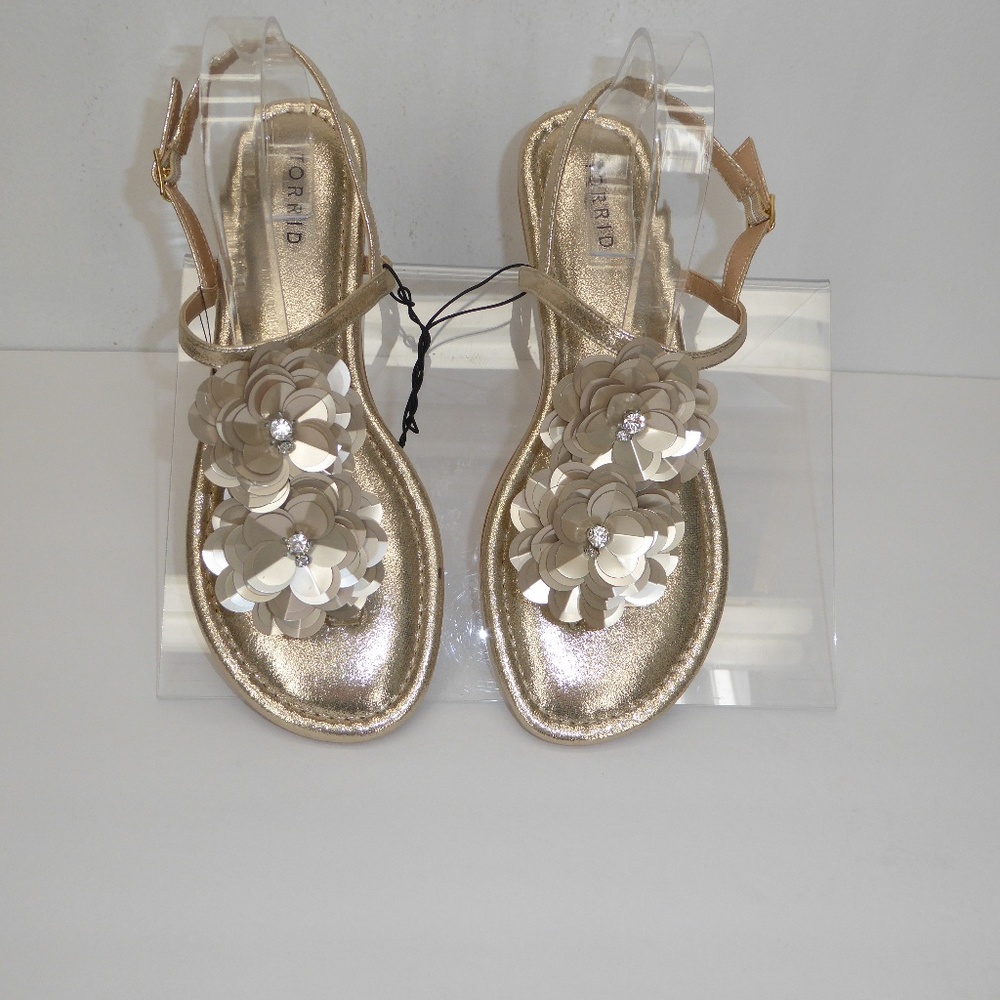 Torrid Flat Sandals Size 10W #246